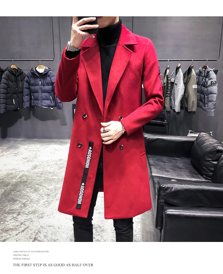 red dress coat