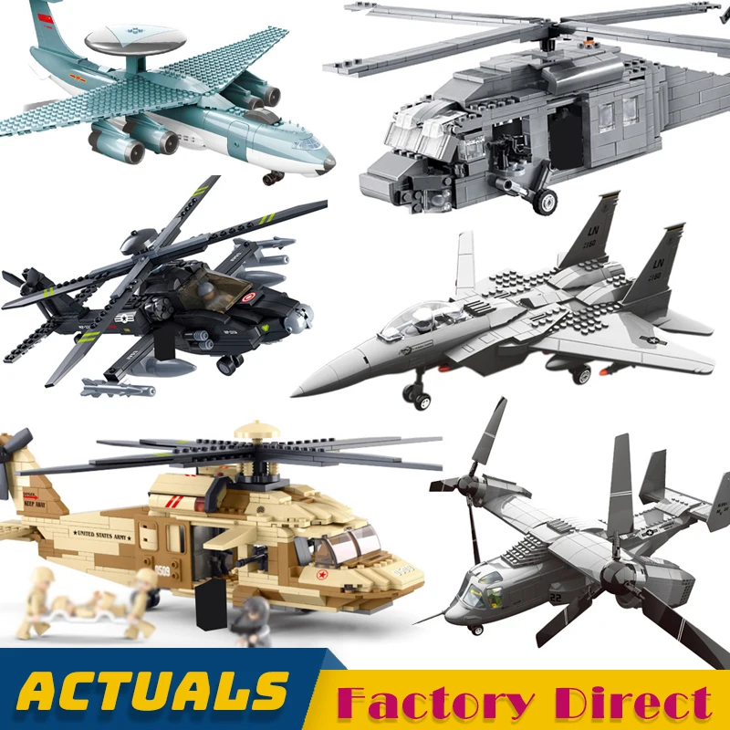 Military Fighter Set MOC 2114 JX005 Army Eagle Airplane Black Hawk Helicopter Aircraft Technic Building Blocks Bricks LegoINGlys
Military Fighter Set MOC 2114 JX005 Army Eagle Airplane Black Hawk Helicopter Aircraft Technic Building Blocks Bricks LegoINGlys