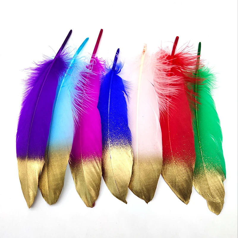 10pcs/lot Spray Gold White Goose Feather 16-20cm For Craft Hats Embellishments Floral Arrangement Material Accessories Diy Plume
10pcs/lot Spray Gold White Goose Feather 16-20cm For Craft Hats Embellishments Floral Arrangement Material Accessories Diy Plume
