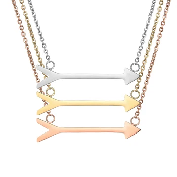 Silver/Gold/Rose Gold Color Arrow Pendant For Women Neck Jewelry Stainless Steel Fish Bone Cross Necklace Wholesale Jewelry
Silver/Gold/Rose Gold Color Arrow Pendant For Women Neck Jewelry Stainless Steel Fish Bone Cross Necklace Wholesale Jewelry