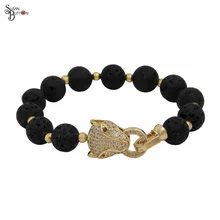 Peijia Bracelet Jewelry Animal Leopard Head Volcano beads Bracelet&Bangle For Women Gold Mirco Paved CZ Crystal Charms Bracelet
Peijia Bracelet Jewelry Animal Leopard Head Volcano beads Bracelet&Bangle For Women Gold Mirco Paved CZ Crystal Charms Bracelet