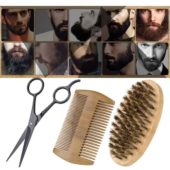 3Pcs Men's Beard Brush Kit Set Boar Bristle Shaving Brush Verawood Beard Comb Mustache Scissor Male Facial Beard Claning Tool
3Pcs Men's Beard Brush Kit Set Boar Bristle Shaving Brush Verawood Beard Comb Mustache Scissor Male Facial Beard Claning Tool