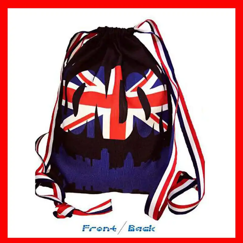 size w37xh46cm hihg quality canvas drawstring backpack bag
