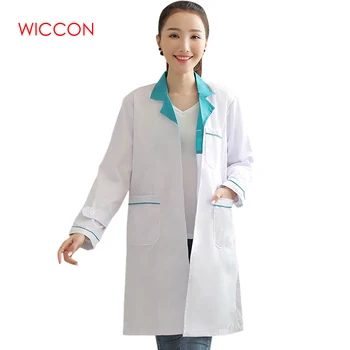 WICCON Long Sleeve Women White Medical Coat Nurse Services Uniform Medical Scrub Clothes Lab Coat Hospital Doctor Clothes 2020
WICCON Long Sleeve Women White Medical Coat Nurse Services Uniform Medical Scrub Clothes Lab Coat Hospital Doctor Clothes 2020