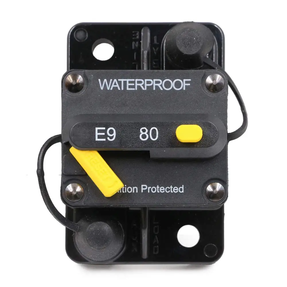 80A Waterproof Circuit Breaker Fuse Holder with Manual Reset Toggle Switch DC 12V- 72V
80A Waterproof Circuit Breaker Fuse Holder with Manual Reset Toggle Switch DC 12V- 72V
