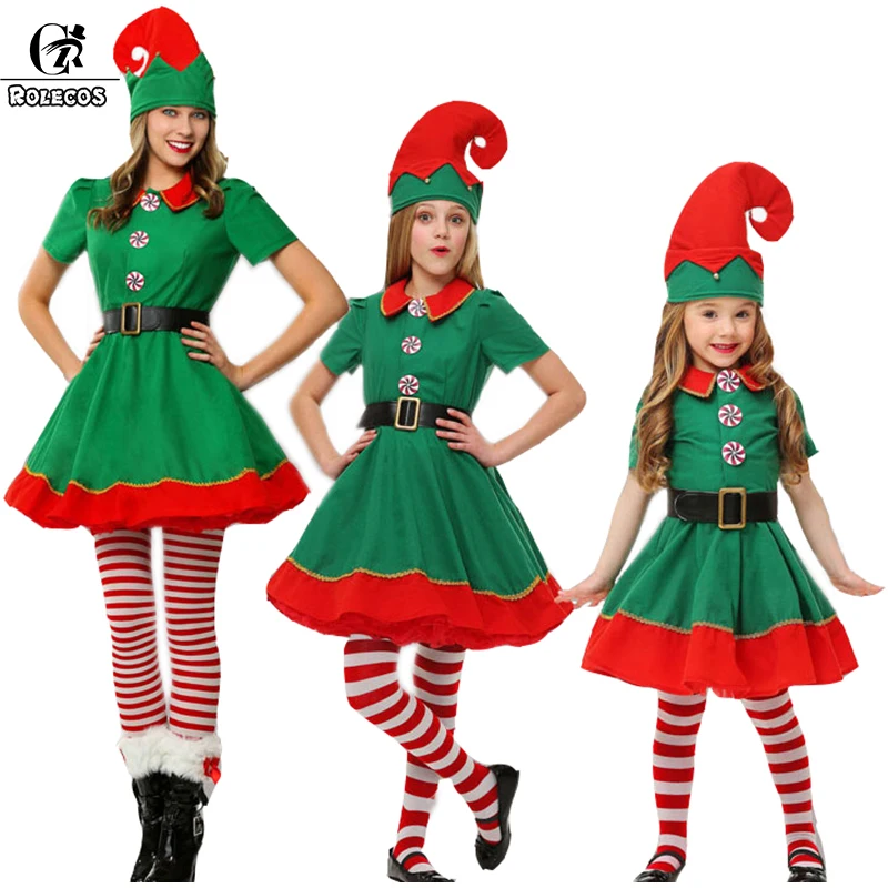 Rolecos Women Elf Christmas Costume Girl Christmas Dress Family Christmas Clothes Cosplay For Kids Family Christmas Dress
Rolecos Women Elf Christmas Costume Girl Christmas Dress Family Christmas Clothes Cosplay For Kids Family Christmas Dress