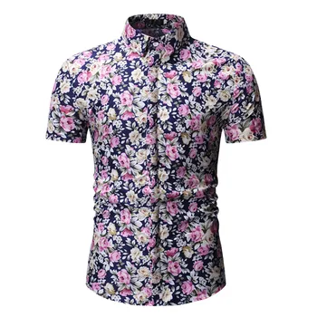Flowers Printed Men Shirts 2020 Summer Hot Sale Floral Blouse Short Sleeve Male Dinner Wear Tops 3XL Loose Blusa Elegant Man
Flowers Printed Men Shirts 2020 Summer Hot Sale Floral Blouse Short Sleeve Male Dinner Wear Tops 3XL Loose Blusa Elegant Man