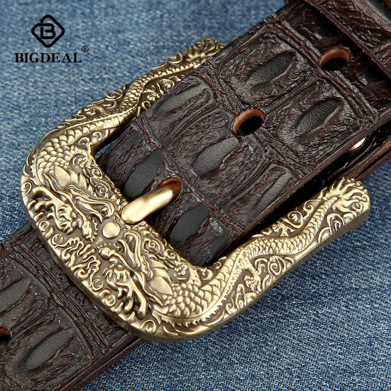 BIGDEAL 2019 men belt cow genuine leather luxury strap male belts for men new casual classice vintage pin buckle dropshipping
BIGDEAL 2019 men belt cow genuine leather luxury strap male belts for men new casual classice vintage pin buckle dropshipping