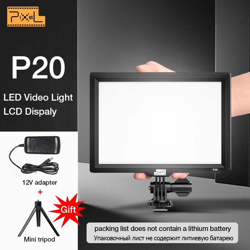 Pixel P20 Camera Light Photo Studio Light Photography Lighting Led Video Light for Canon Nikon Camera Facebook YouTube show Live
Pixel P20 Camera Light Photo Studio Light Photography Lighting Led Video Light for Canon Nikon Camera Facebook YouTube show Live