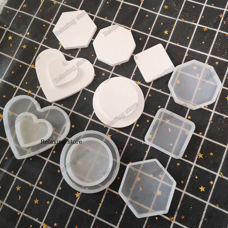 Geometric Coaster Concrete Tray Silicone Molds Round Candlestick Plaster Gypsum Base Tray Mould Heart Clay Candle Holder Crafts
Geometric Coaster Concrete Tray Silicone Molds Round Candlestick Plaster Gypsum Base Tray Mould Heart Clay Candle Holder Crafts