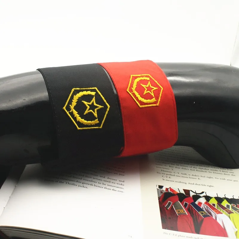 Rare Cosplay MJ Michael Jackson CTE Anti War Embroidery Armband Brassard Halloween Party Gift For Peace in 1980s Rare Cosplay MJ Michael Jackson CTE Anti War Embroidery Armband Brassard Halloween Party Gift For Peace in 1980s