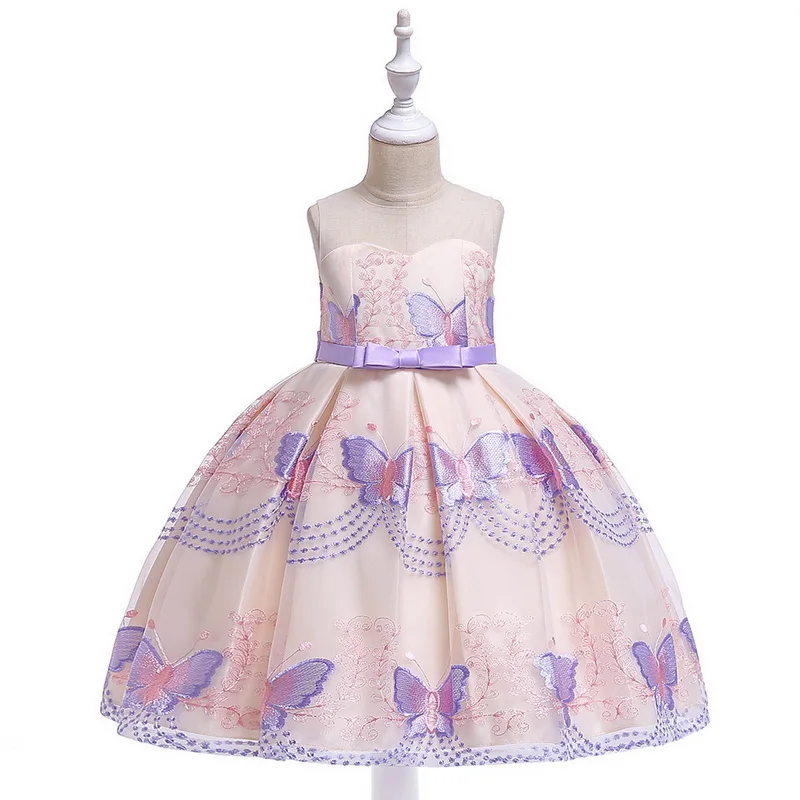 Girl Princess Dresses Butterfly Embroidery Flower Dress For Party Weddings Kids Children Clothing 3-10Y L5088
Girl Princess Dresses Butterfly Embroidery Flower Dress For Party Weddings Kids Children Clothing 3-10Y L5088