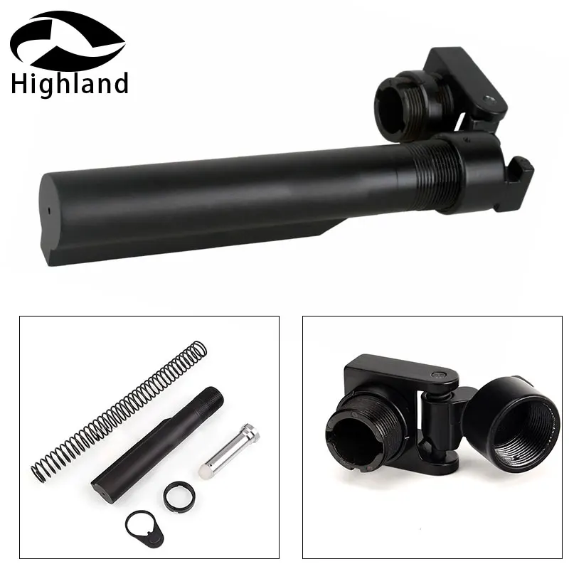 Tactical connection 6-Position Stock Pipe Stock Buffer Tube+Hunting AR15 M4 A2 Style Stock AK Side Folding Butt Stock Adaptor
Tactical connection 6-Position Stock Pipe Stock Buffer Tube+Hunting AR15 M4 A2 Style Stock AK Side Folding Butt Stock Adaptor