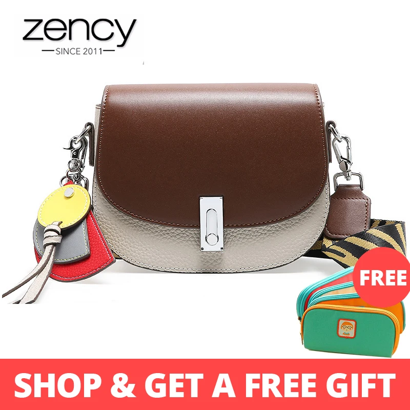 Zency Wild Fashion New Favorite Women Saddle Bag 100% Genuine Leather Brown Handbag Round Crossbody Shoulder Bag Panelled Colors
Zency Wild Fashion New Favorite Women Saddle Bag 100% Genuine Leather Brown Handbag Round Crossbody Shoulder Bag Panelled Colors