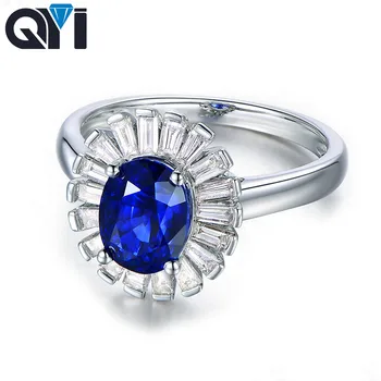 QYI 925 Sterling Silver Simulated Sapphire Engagement Rings 1.25ct Oval Cut Blue Sona Stone Jewelry Women Wedding Halo Rings
QYI 925 Sterling Silver Simulated Sapphire Engagement Rings 1.25ct Oval Cut Blue Sona Stone Jewelry Women Wedding Halo Rings