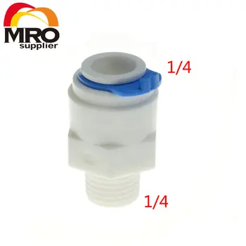 5 Pcs 1/4" hose quick connection 1/4" BSP Male Thread RO Water Aquarium System Parts Connector Fitings ST019 A 
5 Pcs 1/4" hose quick connection 1/4" BSP Male Thread RO Water Aquarium System Parts Connector Fitings ST019 A