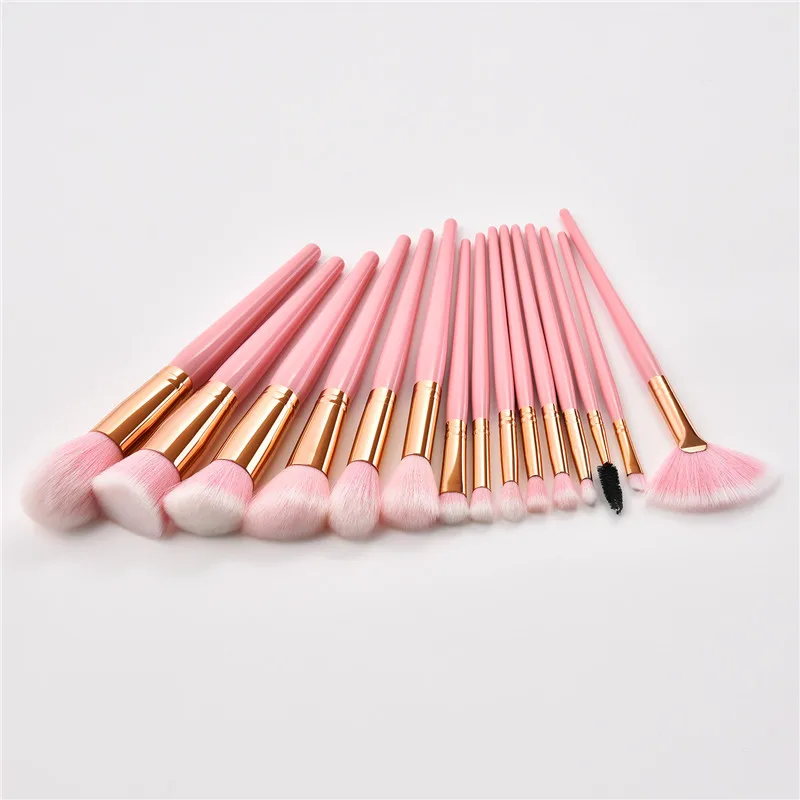 15Pcs/set Makeup Brushes Set 2Colors For Eyelash Eyebrow Powder Blush Brush Facial Makeup Beauty Make up brush kit T15015
15Pcs/set Makeup Brushes Set 2Colors For Eyelash Eyebrow Powder Blush Brush Facial Makeup Beauty Make up brush kit T15015