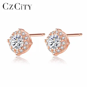 CZCITY 925 Sterling Silver Zircon Stud Earrings for Women Small Lovely Exquisite Flower Earrings Party Jewelry Factory Wholesale
CZCITY 925 Sterling Silver Zircon Stud Earrings for Women Small Lovely Exquisite Flower Earrings Party Jewelry Factory Wholesale