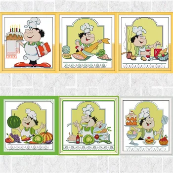 Joy Sunday Humor Chef Series Canvas DMC Counted Chinese Cross Stitch Kits printed Cross-stitch set Embroidery Needlework
Joy Sunday Humor Chef Series Canvas DMC Counted Chinese Cross Stitch Kits printed Cross-stitch set Embroidery Needlework