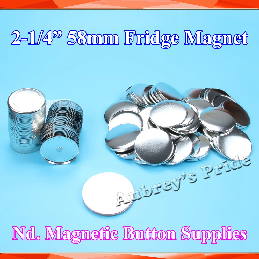 2-1/4" 58mm 100 Sets Fridge Dialog Box Nd. Magnet Metal Back Button Maker Supply Materials
2-1/4" 58mm 100 Sets Fridge Dialog Box Nd. Magnet Metal Back Button Maker Supply Materials