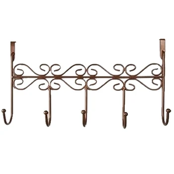 Hat Bag Towel Coat Clothes Over Door Bathroom Hanger Hanging Rack Holder 5 Hooks-brown
Hat Bag Towel Coat Clothes Over Door Bathroom Hanger Hanging Rack Holder 5 Hooks-brown
