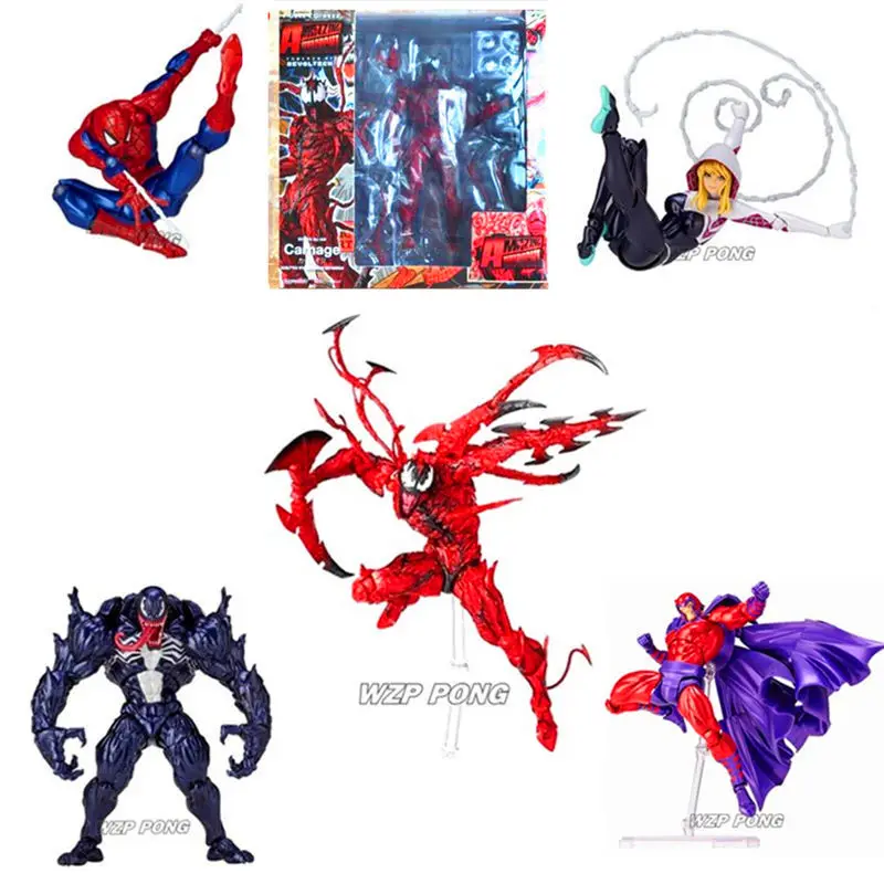 16cm Super Hero Venom Spider man spider gwen Magneto Assemble action Movable joint Action Figure toys for Children Birthday Gift
16cm Super Hero Venom Spider man spider gwen Magneto Assemble action Movable joint Action Figure toys for Children Birthday Gift