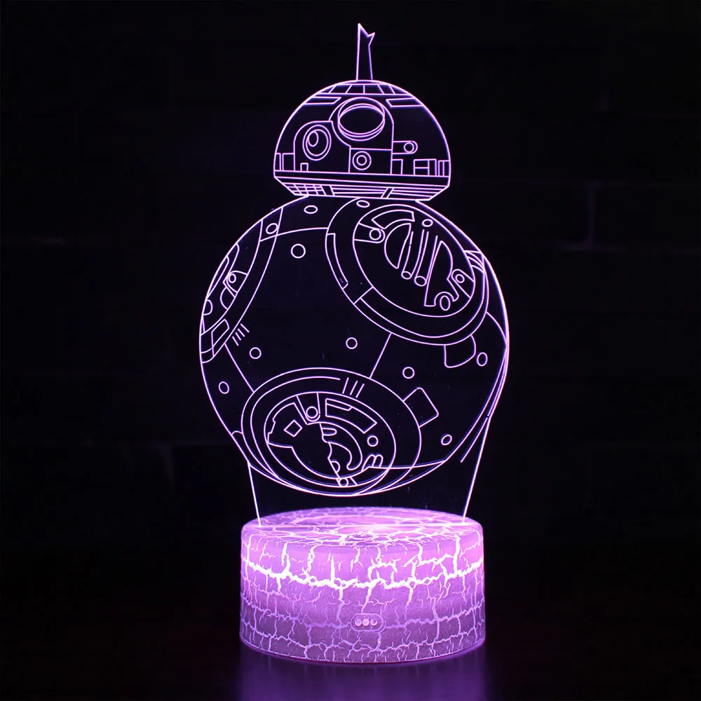 Colorful Touch Robot 3D Night Light Remote Control Desk Table Lamp Romantic Atmosphere Light
Colorful Touch Robot 3D Night Light Remote Control Desk Table Lamp Romantic Atmosphere Light