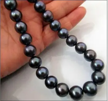 hot AAA 10-11mm Natural south sea black pearl necklace 20 inch 925 silver GOLD CLASP 
hot AAA 10-11mm Natural south sea black pearl necklace 20 inch 925 silver GOLD CLASP