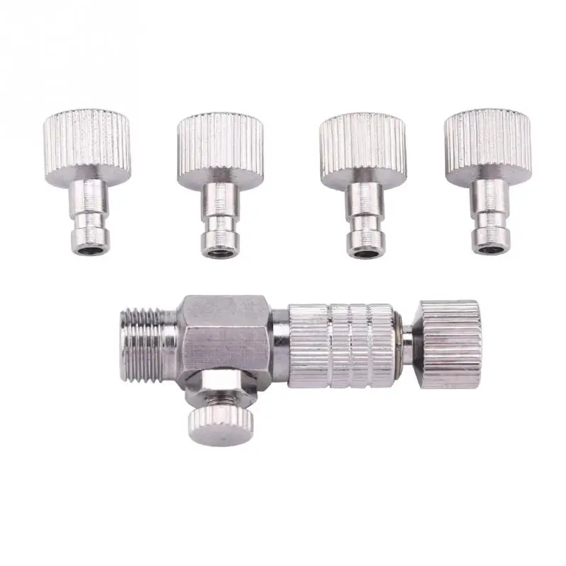 Metal Quick Release 4Pcs 1/8" Fitting Airbrush Coupler Adapter Valve Disconnect Air Flow Control Kit
Metal Quick Release 4Pcs 1/8" Fitting Airbrush Coupler Adapter Valve Disconnect Air Flow Control Kit
