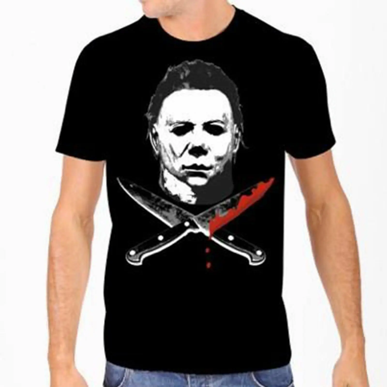 5Universal Monsters Michael Myers Halloween II Glow Tee Shirt HorrorCool Casual pride t shirt men Unisex Fashion
5Universal Monsters Michael Myers Halloween II Glow Tee Shirt HorrorCool Casual pride t shirt men Unisex Fashion