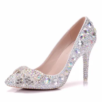 Crystal Bridal Wedding Shoes Butterfly Rhinestone High Heel 9.5CM Women Pumps Prom Shoes Luxury Rhinestone Cinderella Party Shoe
Crystal Bridal Wedding Shoes Butterfly Rhinestone High Heel 9.5CM Women Pumps Prom Shoes Luxury Rhinestone Cinderella Party Shoe