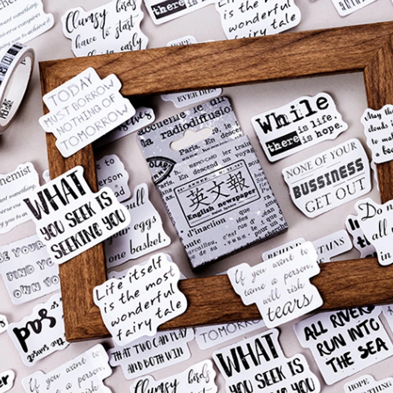 45pcs/lot English newspaper paper sticker Decoration DIY Scrapbooking Sticker kawaii diary label sealing stickers
45pcs/lot English newspaper paper sticker Decoration DIY Scrapbooking Sticker kawaii diary label sealing stickers