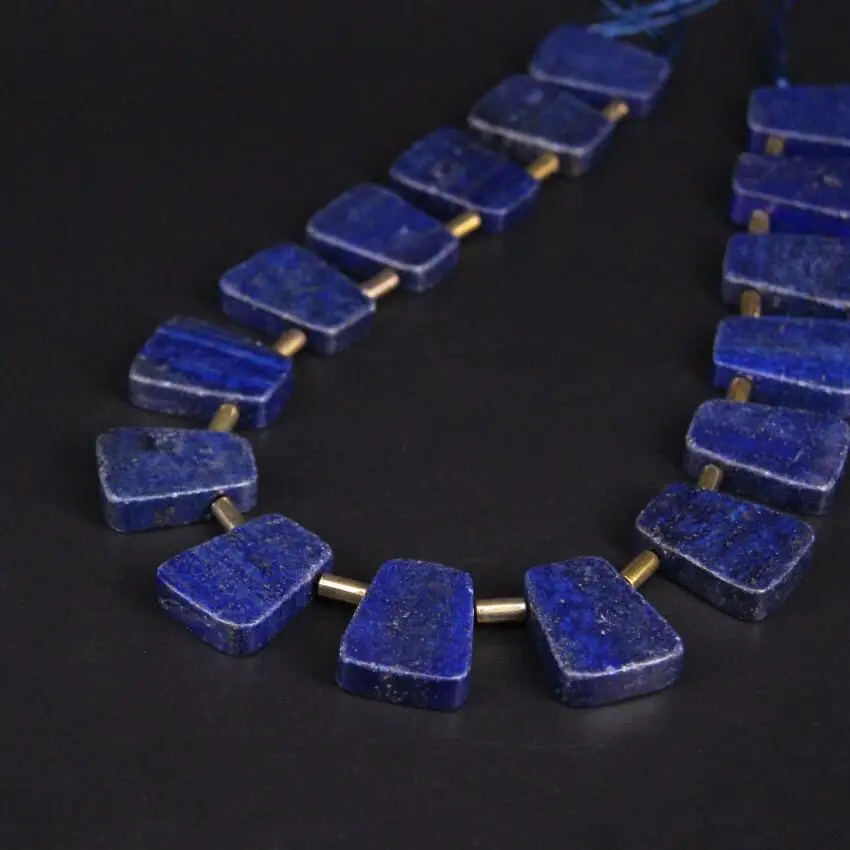 Approx16PCS/strand Top Drilled Lapis Lazuli Trapezoid Slab Slice Loose Beads,Natural Gems Stone Nugget Pendants Jewelry Making
Approx16PCS/strand Top Drilled Lapis Lazuli Trapezoid Slab Slice Loose Beads,Natural Gems Stone Nugget Pendants Jewelry Making