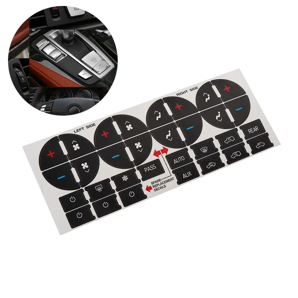 1PC Practical Car Replacement Button Climate Control Sticker Decal Auto Decoration Styling Repair Kit Tools Accessories
1PC Practical Car Replacement Button Climate Control Sticker Decal Auto Decoration Styling Repair Kit Tools Accessories