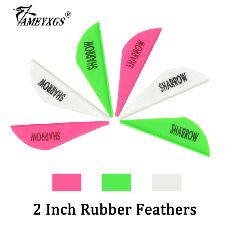 60pcs Archery Arrow Feathers 2inch Rubber Fletches Drop-shape Feather For Compound/Recurve Bow Hunting Shooting Accessories
60pcs Archery Arrow Feathers 2inch Rubber Fletches Drop-shape Feather For Compound/Recurve Bow Hunting Shooting Accessories
