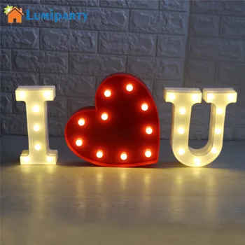 LumiParty 26 Letters LED Night Light Marquee Sign White Alphabet Lamp For Wedding Birthday Party Bedroom Wall Hanging Lighting 
LumiParty 26 Letters LED Night Light Marquee Sign White Alphabet Lamp For Wedding Birthday Party Bedroom Wall Hanging Lighting