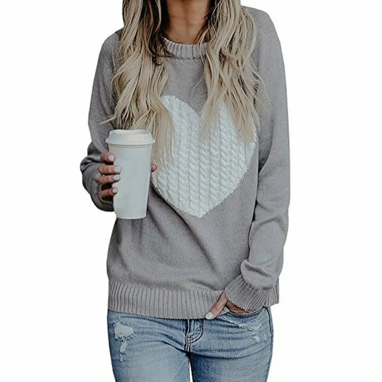 New Heart Knitting Sweater and Pullover Women Autumn Winter Casual Sweater Female Jumper
New Heart Knitting Sweater and Pullover Women Autumn Winter Casual Sweater Female Jumper
