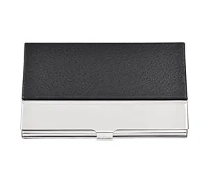 Black Color PU Leather Surface Stainless Steel Business Card Name Card Case /Holder with Mirror Finish Inset
Black Color PU Leather Surface Stainless Steel Business Card Name Card Case /Holder with Mirror Finish Inset