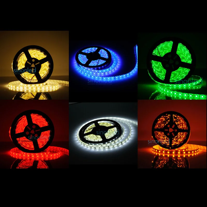 5M SMD 5050 non waterproof IP30/waterproof IP65,60leds/m LED Strip Single Color DC12V Warm White/Green/Red/White/Yellow/Blue/RGB
5M SMD 5050 non waterproof IP30/waterproof IP65,60leds/m LED Strip Single Color DC12V Warm White/Green/Red/White/Yellow/Blue/RGB