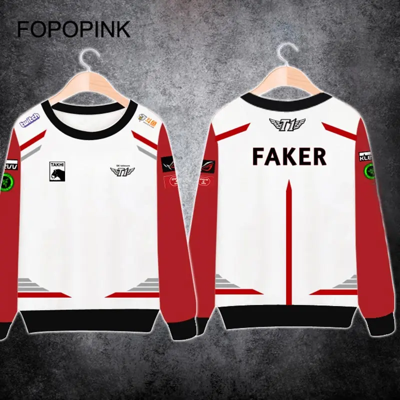Pullover Hoodies Men 2018 Lpl S8 Game Sweatshirts Skt1 Long Sleeve Streetwear S8 Finals Faker 1:1 Paragraph Hoody Women Z40
Pullover Hoodies Men 2018 Lpl S8 Game Sweatshirts Skt1 Long Sleeve Streetwear S8 Finals Faker 1:1 Paragraph Hoody Women Z40