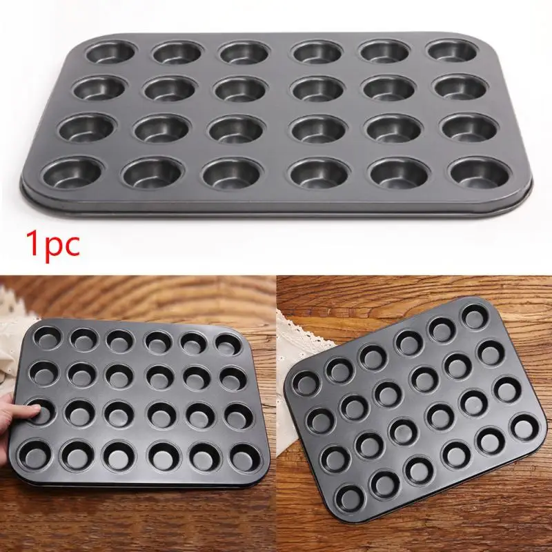 HIgh quality 24 Cup Cookies Tray Mold Cupcakes Carbon Steel DIY Mini Template Cake Muffin
HIgh quality 24 Cup Cookies Tray Mold Cupcakes Carbon Steel DIY Mini Template Cake Muffin