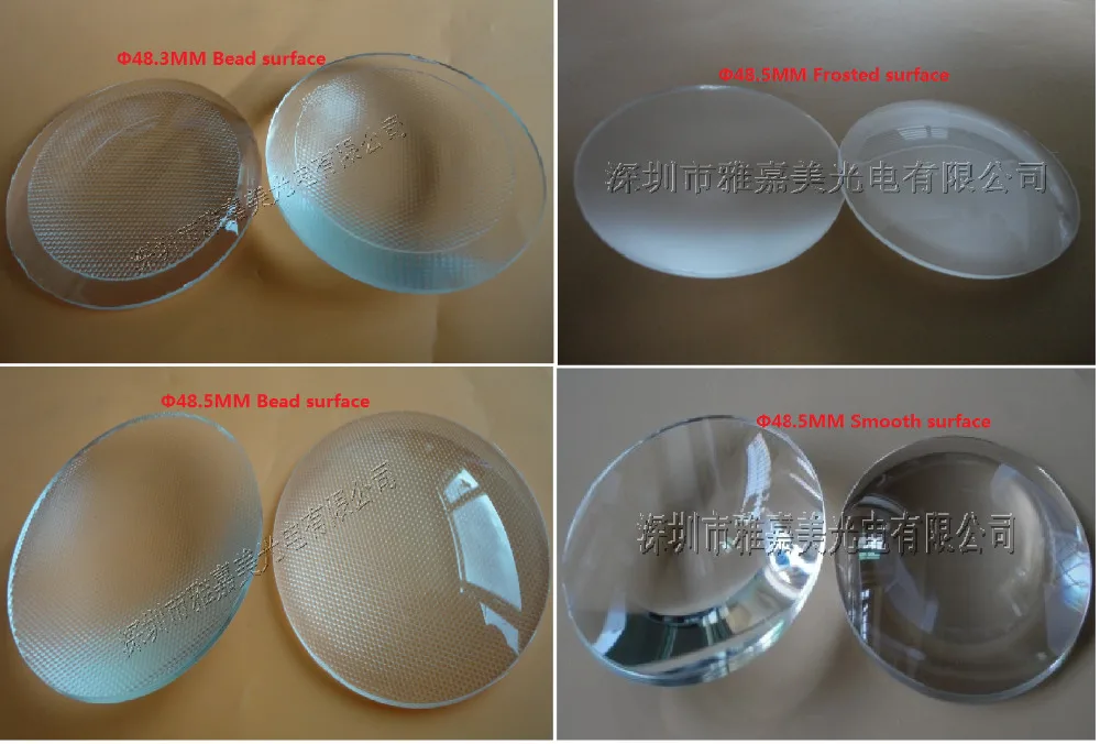 high power LED lens 48.5MM Plano convex lens Bead ,Frosted, Smooth surface , optical convex lens
high power LED lens 48.5MM Plano convex lens Bead ,Frosted, Smooth surface , optical convex lens