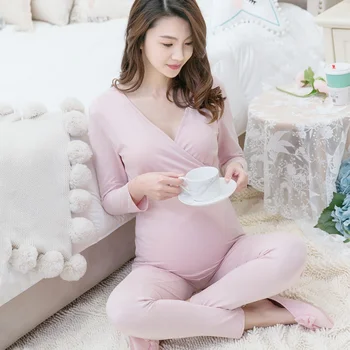 Nursing Sleepwear Breastfeeding Pajamas Maternity Cotton V-neck Soft Breathable Nightwear Pregnancy Pajamas Cute Homewear A216
Nursing Sleepwear Breastfeeding Pajamas Maternity Cotton V-neck Soft Breathable Nightwear Pregnancy Pajamas Cute Homewear A216
