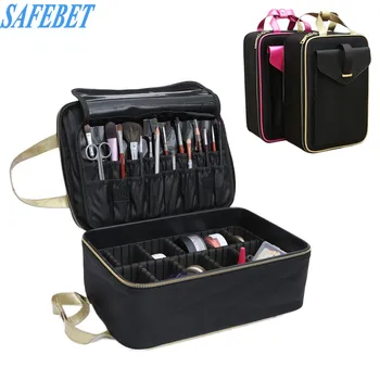 SAFEBET Brand Makeup Organizer Bag Large Multi-storey Professional Beautician Cosmetic Storage Bag Travel Portable Make up Case
SAFEBET Brand Makeup Organizer Bag Large Multi-storey Professional Beautician Cosmetic Storage Bag Travel Portable Make up Case