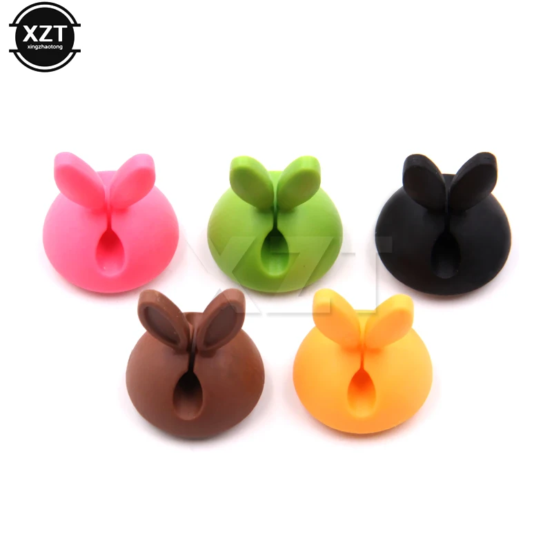 1pcs Rabbit Ear Silicone Desktop Winder Cable Organizer Cable Home Office Computer Headphone Bobbin Wires Holder
1pcs Rabbit Ear Silicone Desktop Winder Cable Organizer Cable Home Office Computer Headphone Bobbin Wires Holder