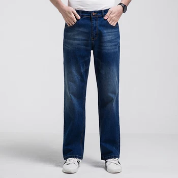 High quality big size jeans for men autumn spring straight jeans loose black blue men wide leg jeans plus sizes 40 42 44 46 48
High quality big size jeans for men autumn spring straight jeans loose black blue men wide leg jeans plus sizes 40 42 44 46 48