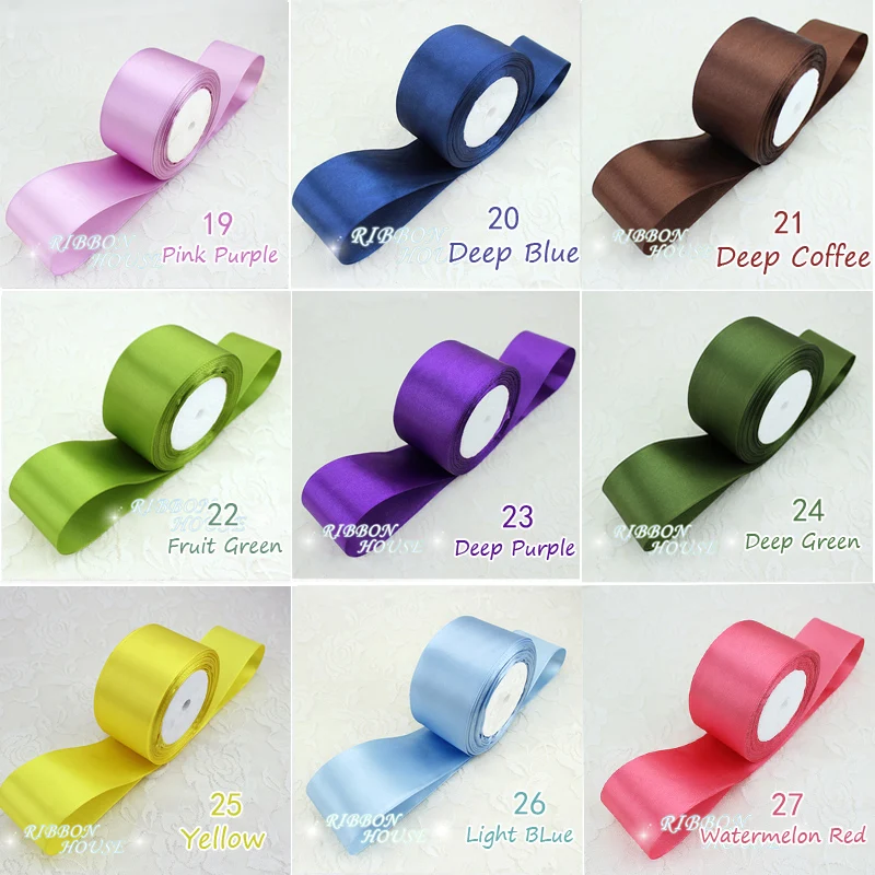 (25 yards/roll) 2'' (50mm) single face Satin Ribbon Webbing Decoration Gift Christmas Ribbon
(25 yards/roll) 2'' (50mm) single face Satin Ribbon Webbing Decoration Gift Christmas Ribbon