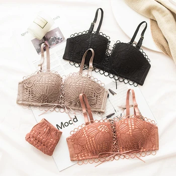 Wasteheart Women Fashion Coffee Sexy Lingerie Push Up Bras Half Cup Bralette Wireless Lace Bow Cotton Panties Padded Bra Sets
Wasteheart Women Fashion Coffee Sexy Lingerie Push Up Bras Half Cup Bralette Wireless Lace Bow Cotton Panties Padded Bra Sets