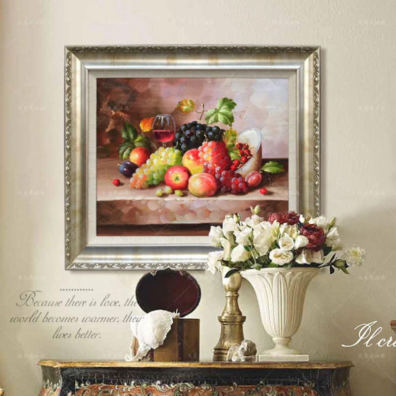 Hand Painted flower Oil Painting Living Room Decor grape Kitchen Fruits dining room Decor Canvas still lifes Home Decoration
Hand Painted flower Oil Painting Living Room Decor grape Kitchen Fruits dining room Decor Canvas still lifes Home Decoration