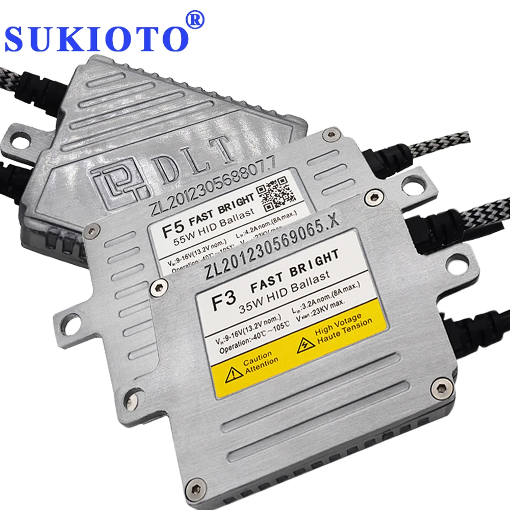 SUKIOTO Igniter Xenon DLT Ballast 55W F5T 35W F3T 70W F7T dlt xenon ignition blocks Unit ballast For HID Xenon KIT H11 Yeaky H7
SUKIOTO Igniter Xenon DLT Ballast 55W F5T 35W F3T 70W F7T dlt xenon ignition blocks Unit ballast For HID Xenon KIT H11 Yeaky H7
